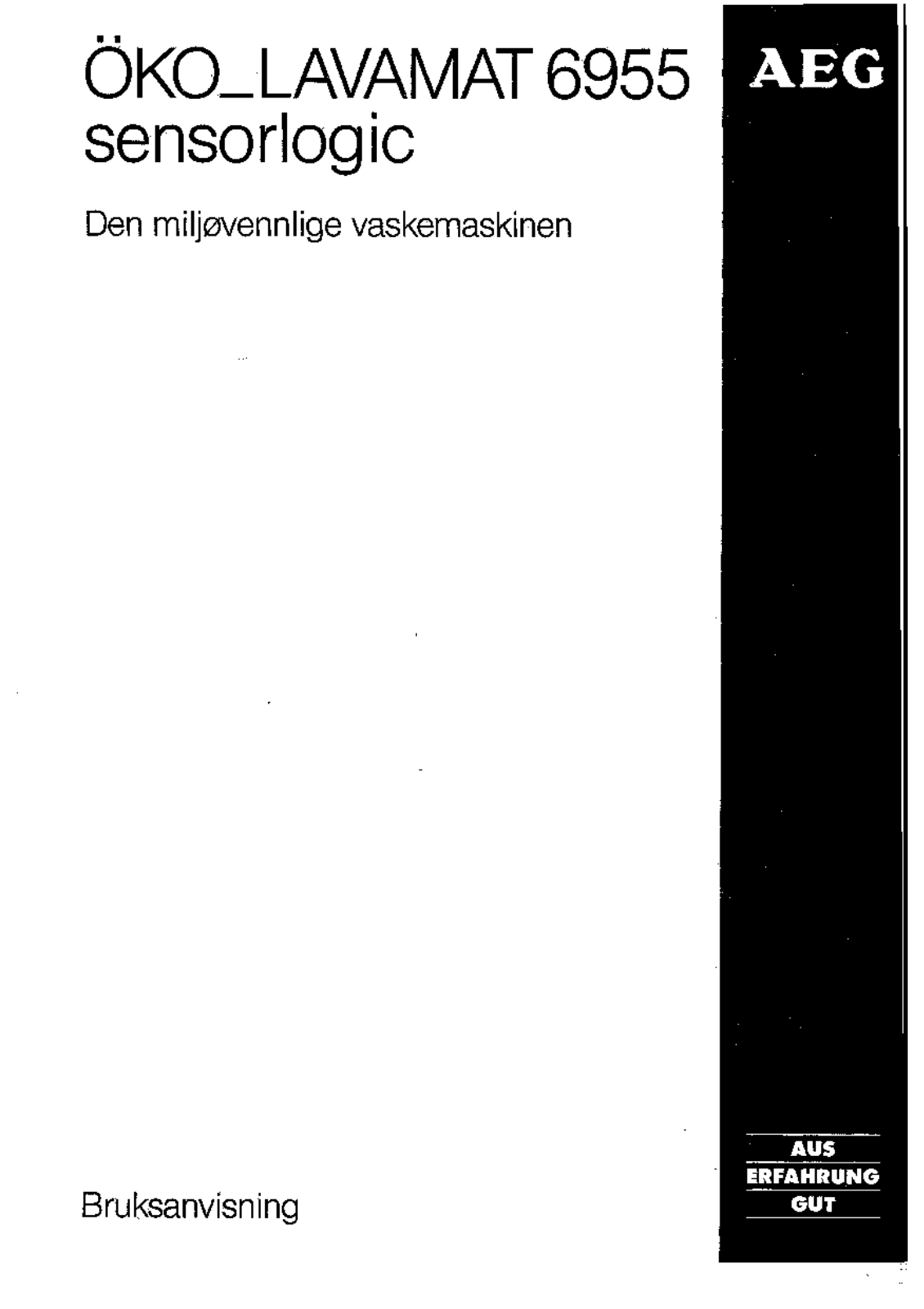 AEG LAV6955, LAV6955SENSLOG User Manual - ManualMachine.com