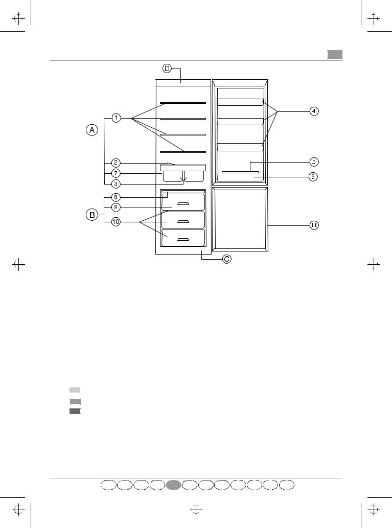 Whirlpool KGA SYMPHONY 320, ARZ 560/H/SILVER, ARZ 860/H/DBLUE, ARZ 860/H/YELLOW, KGCT 3657/2 PROGRAM CHART