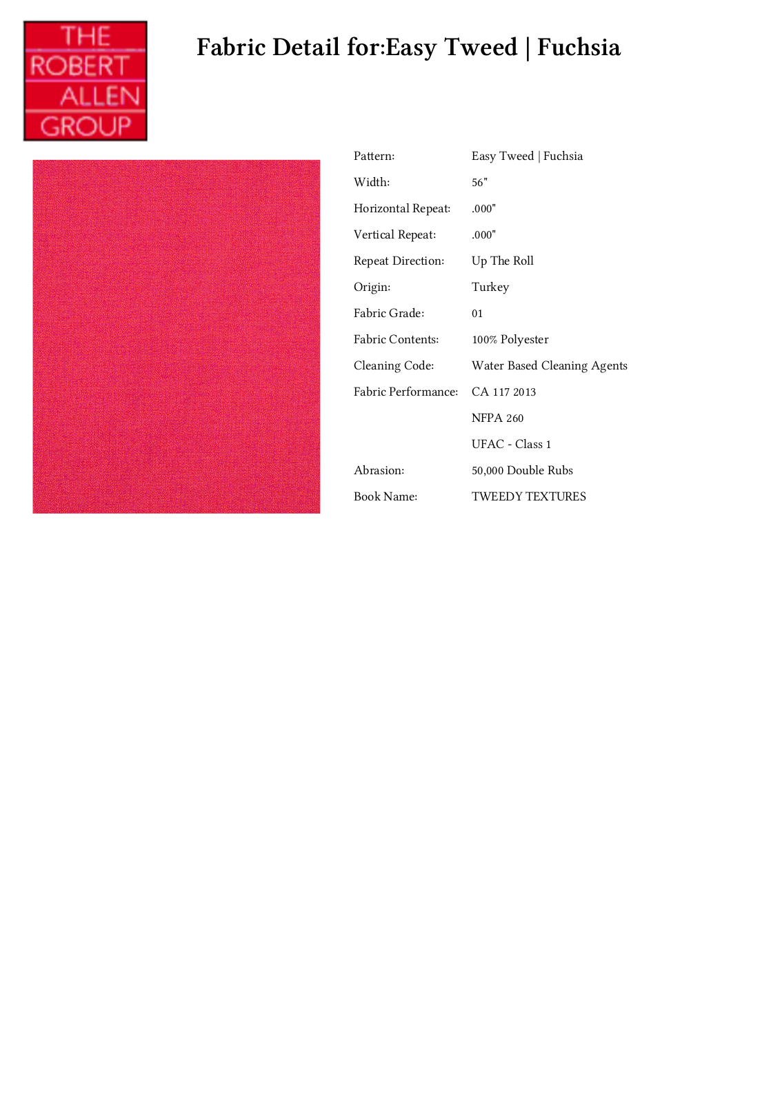 Robert Allen RALF1115 Specifications - ManualMachine.com