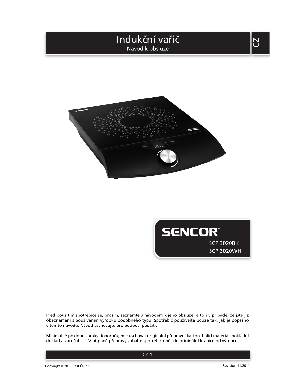 Sencor SCP 3020BK User Manual