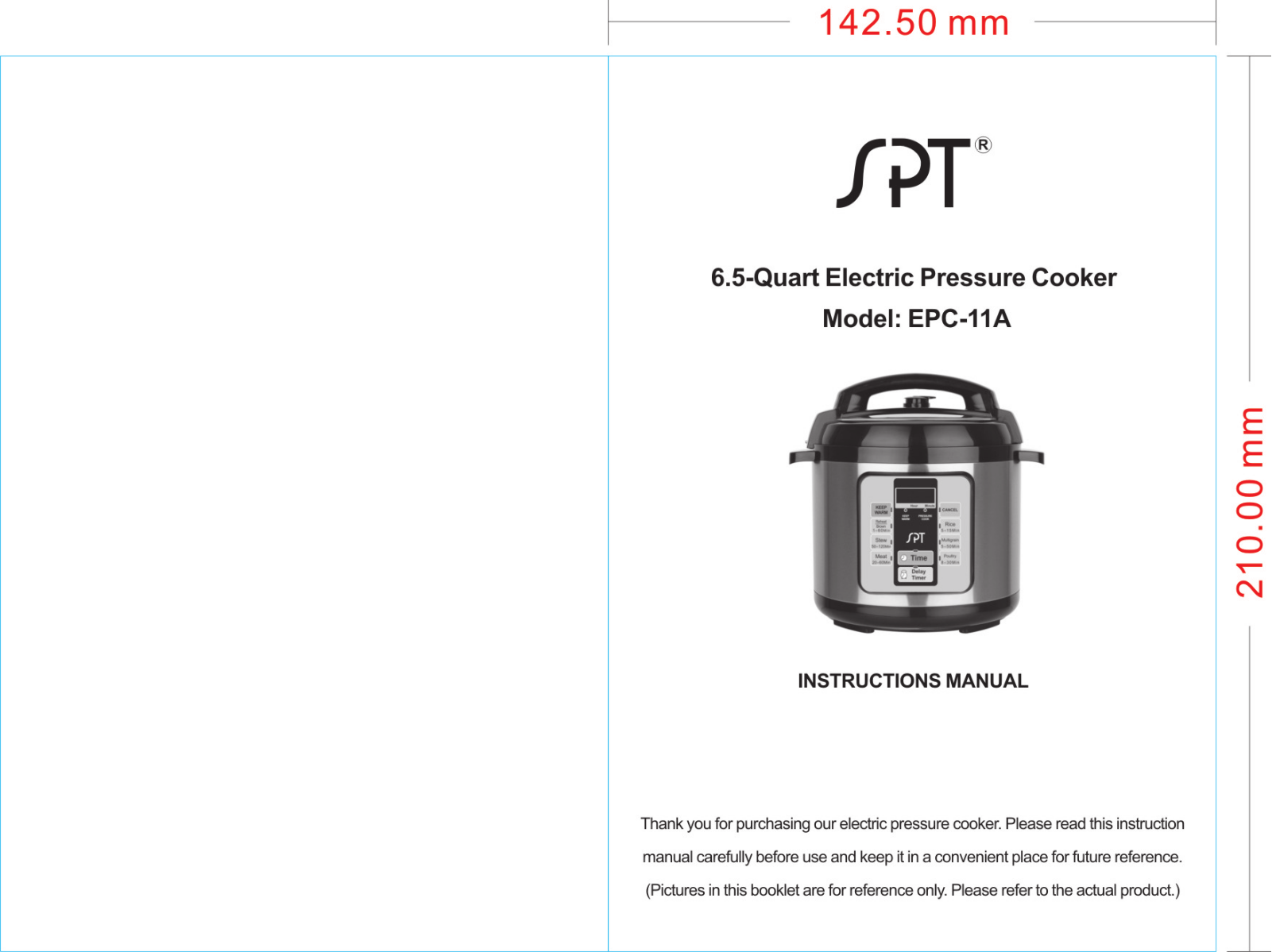 Sunpentown EPC-11A Installation  Manual