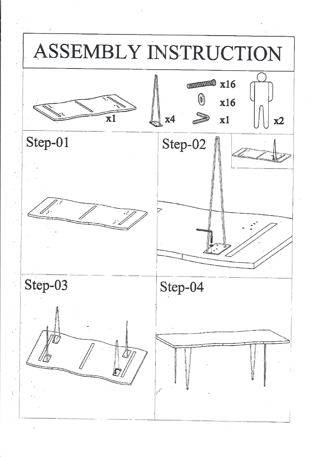 Home affaire Maryland Assembly instructions