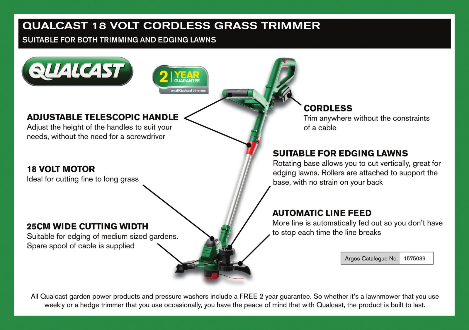 Qualcast CGT18LA1 Instruction manual