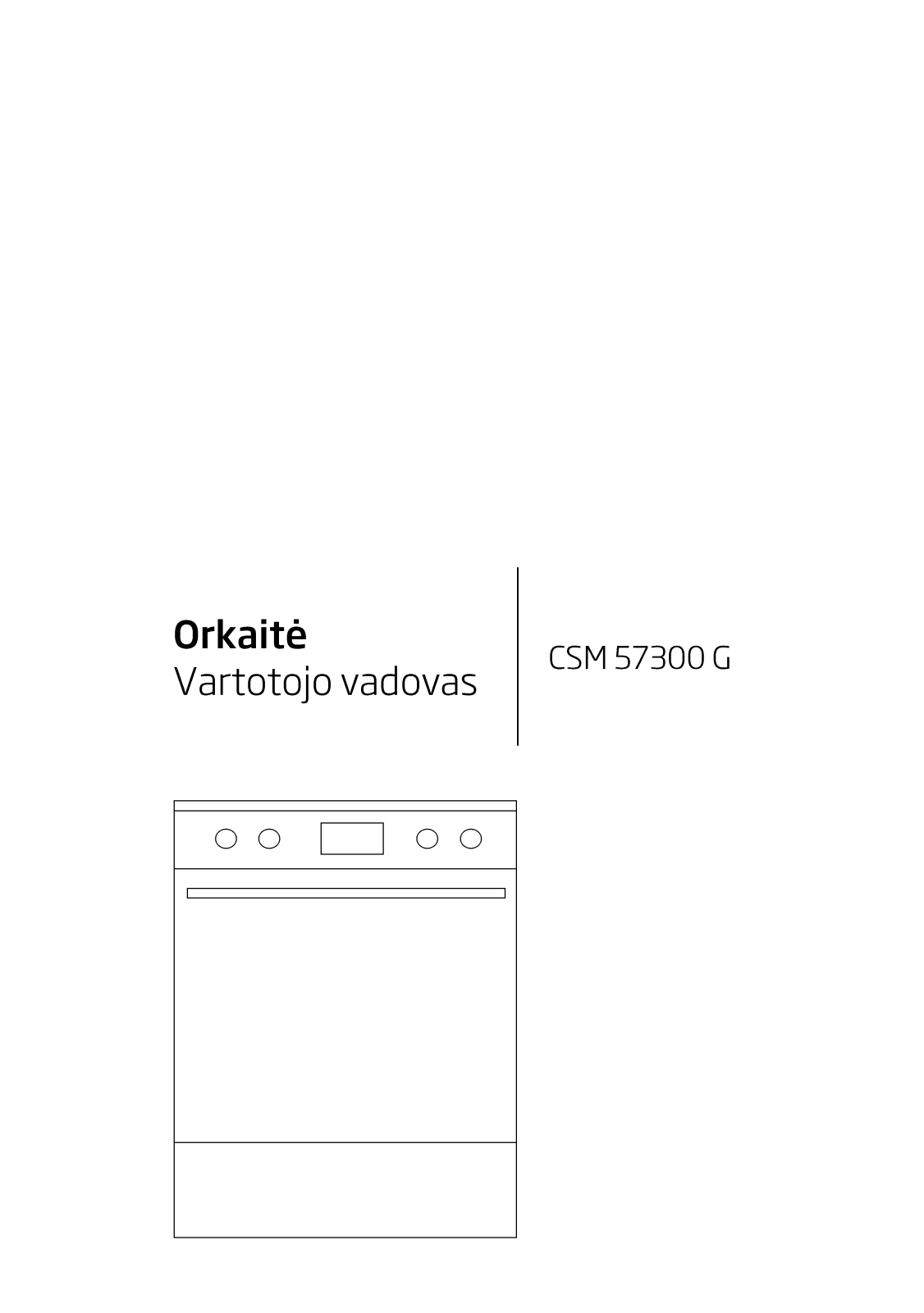 Beko CSM57300G User manual