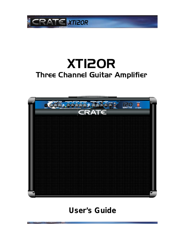 Crate Amplifiers XT120R User Manual