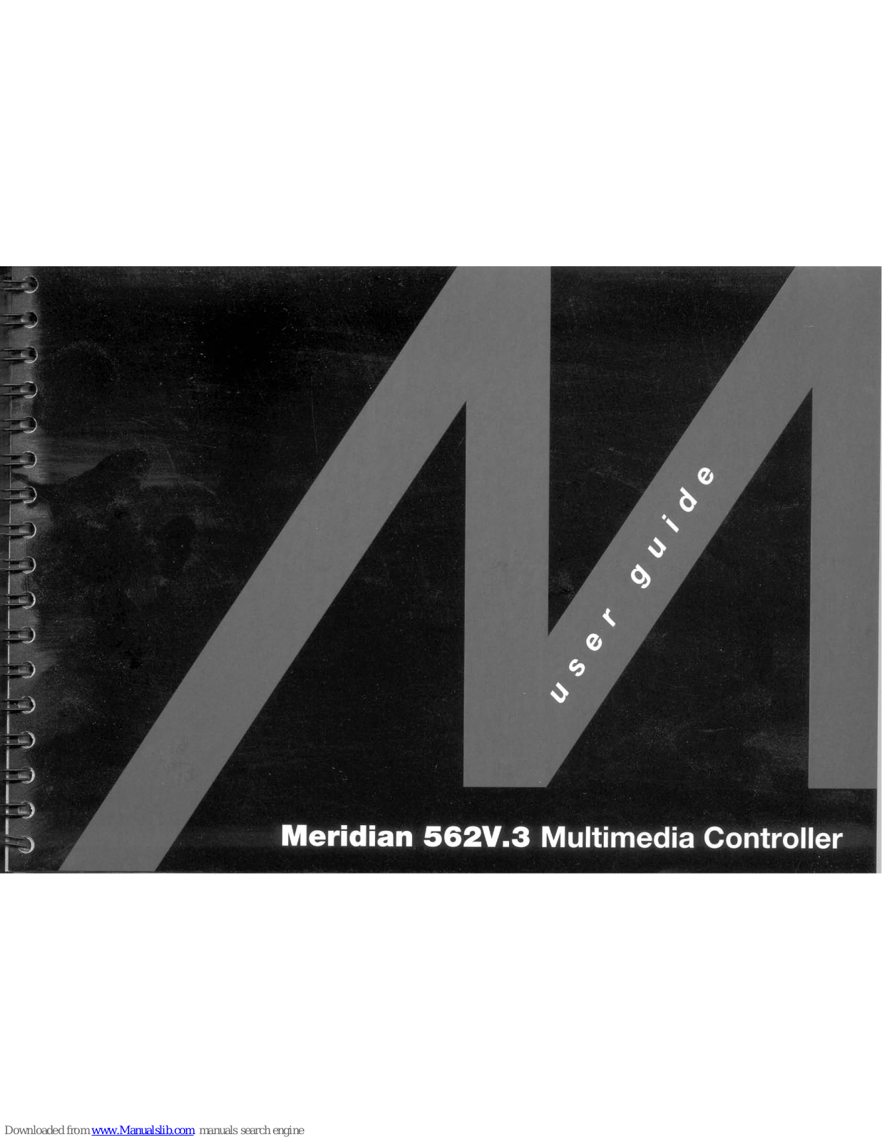 Meridian 562V.3 User Manual