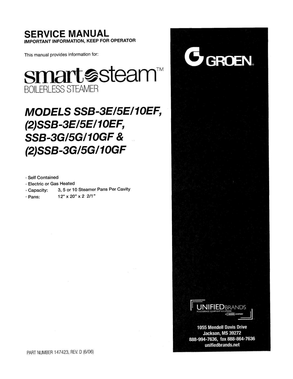 Groen (2)SSB-10GF Service Manual