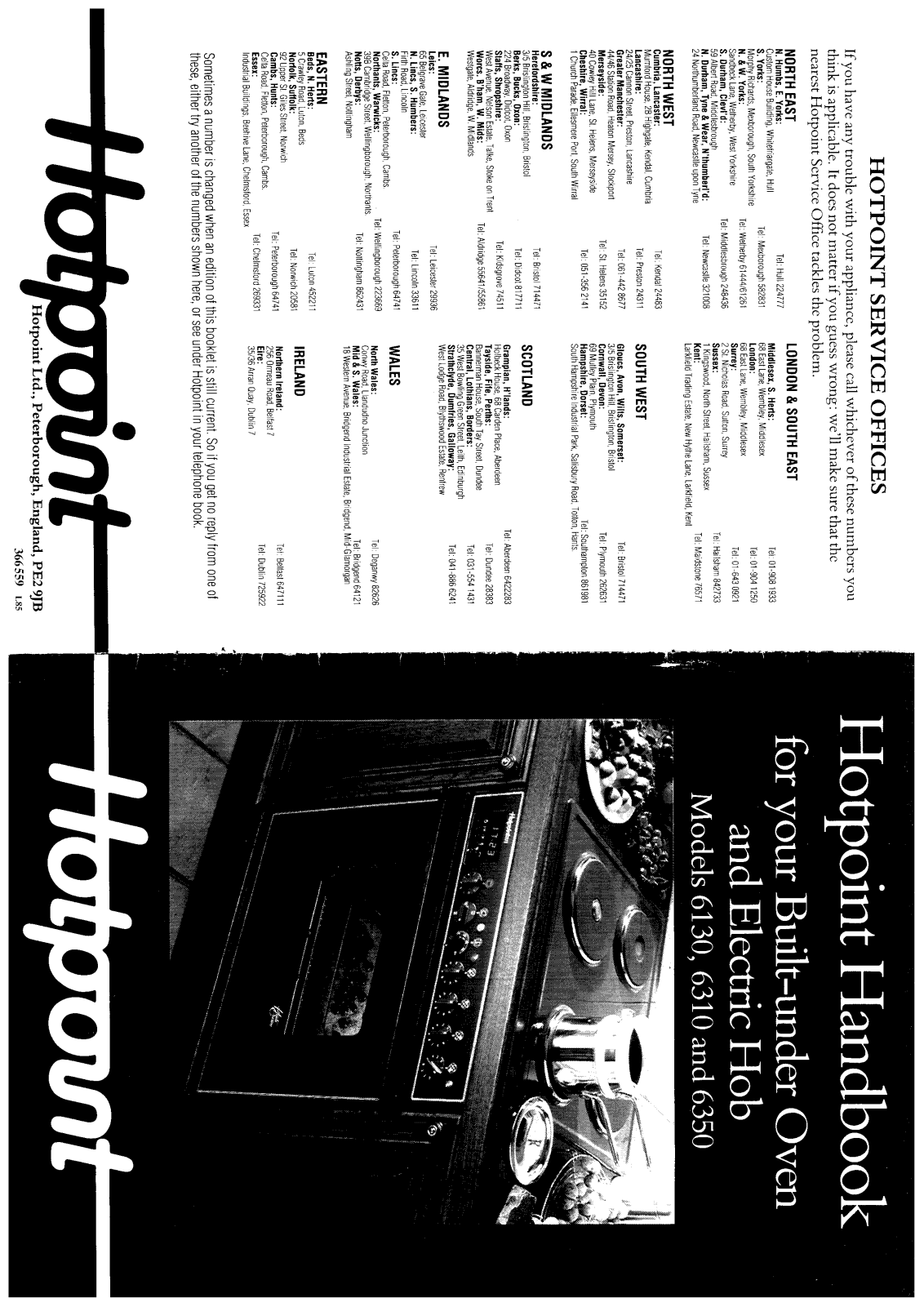 Hotpoint 6350 User Manual