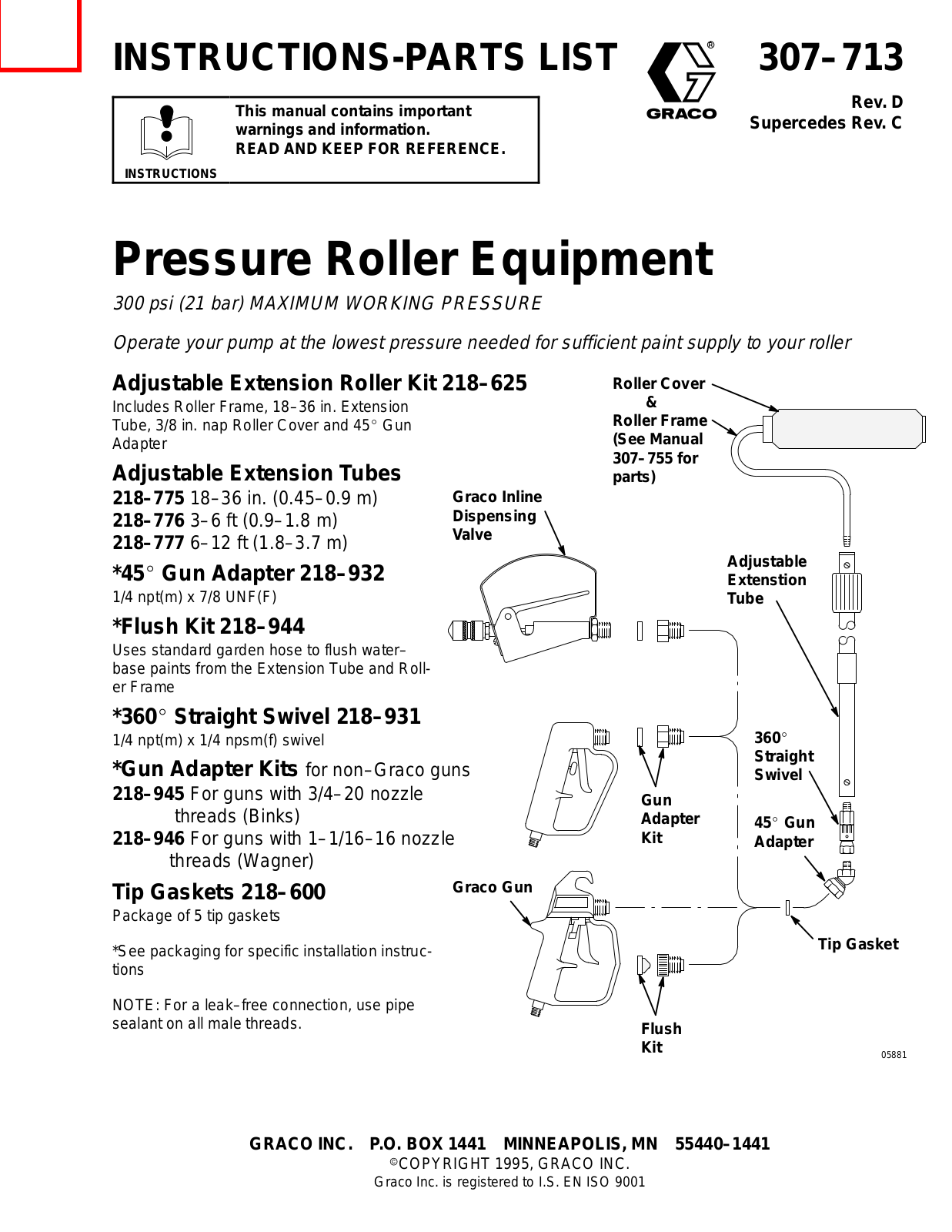 Graco 218-775, 218-625, 218-600, 218-777, 218-931 User Manual