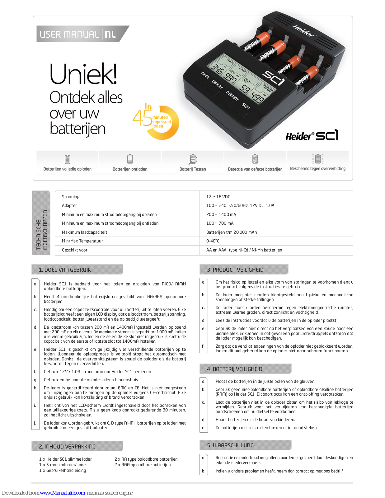 Heider SC1 User Manual - ManualMachine.com