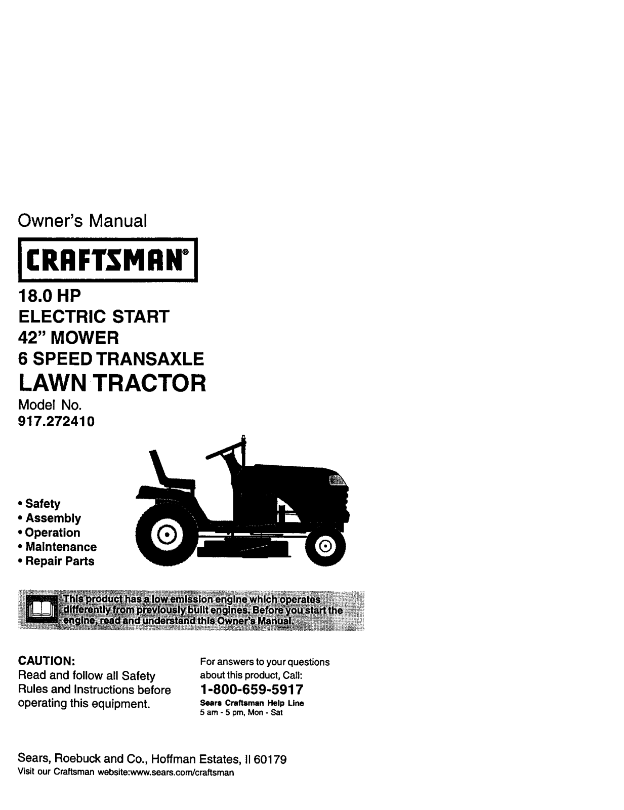 Craftsman 410, 272 User Manual - ManualMachine.com