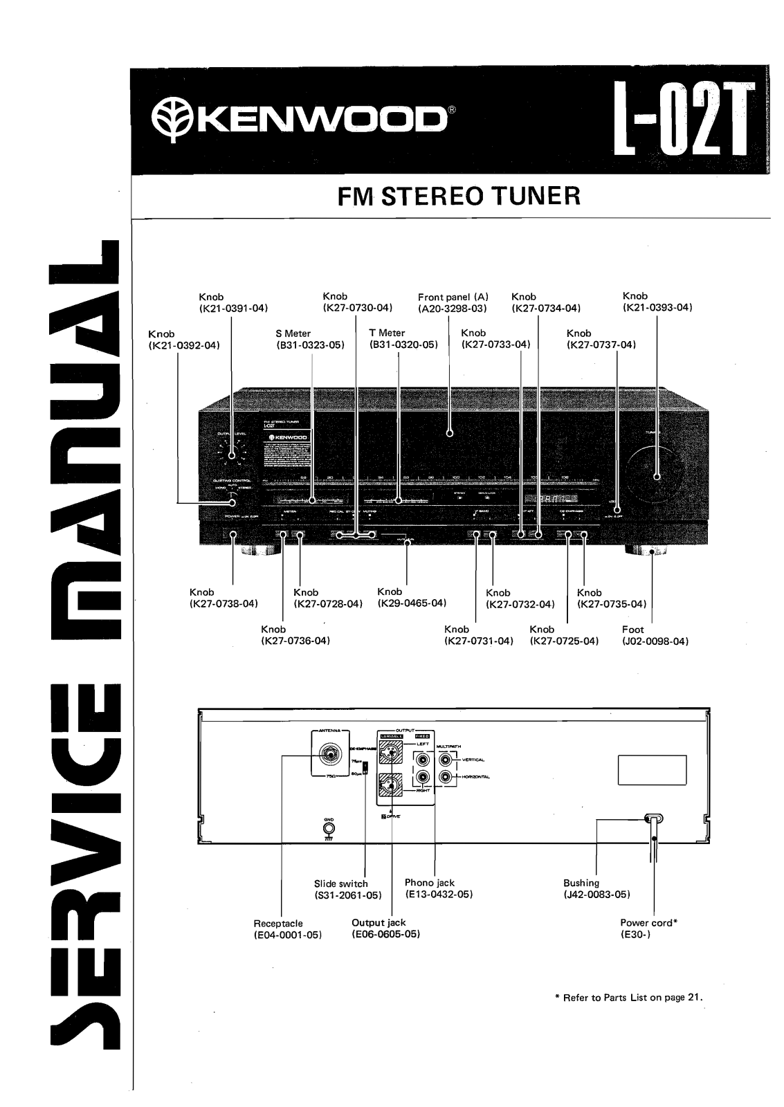 Kenwood L-02-T Service Manual