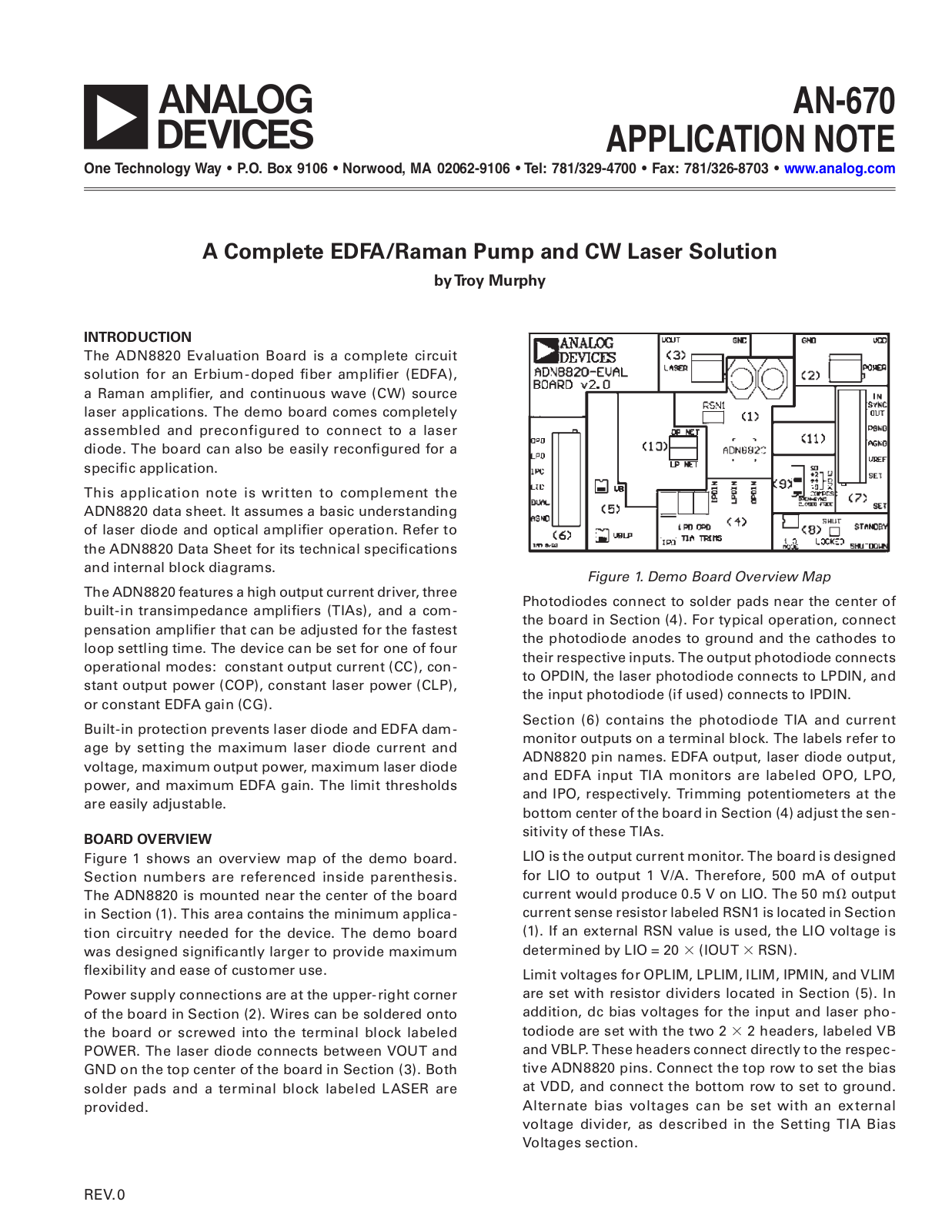 Analog Devices AN-670 Application Notes