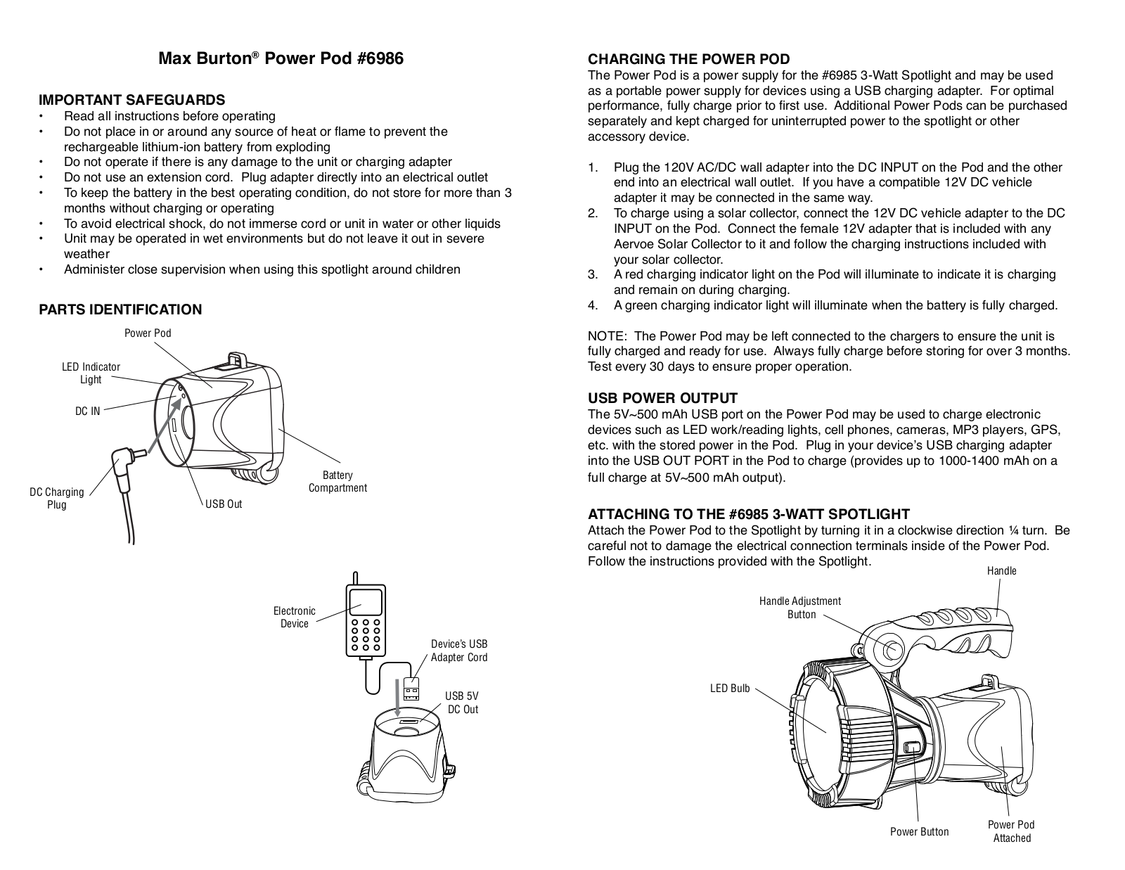 Aervoe Power Pod User Manual