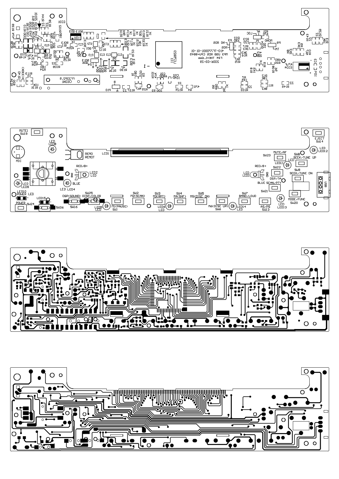 Mystery MCD-579MP MP PANEL PCB