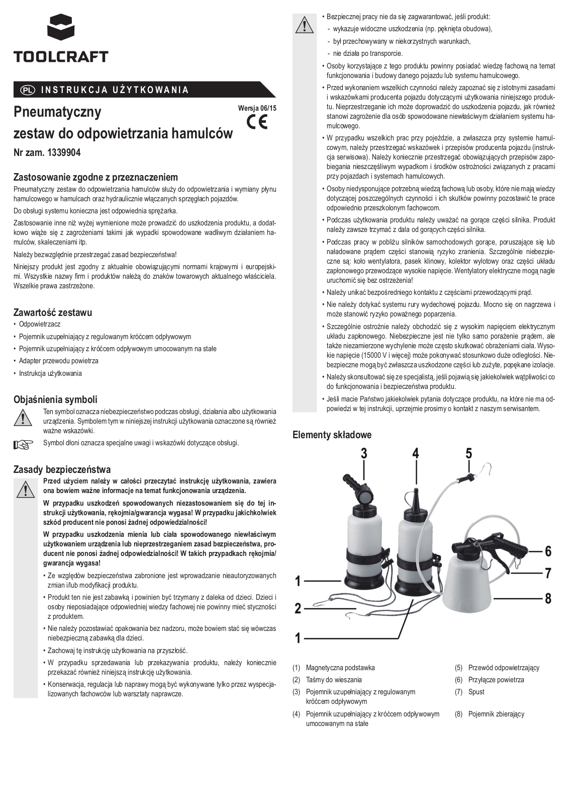 TOOLCRAFT 1339904 Instructions