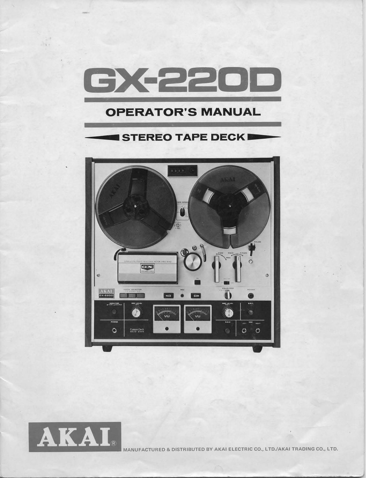 Akai GX-220-D Owners Manual