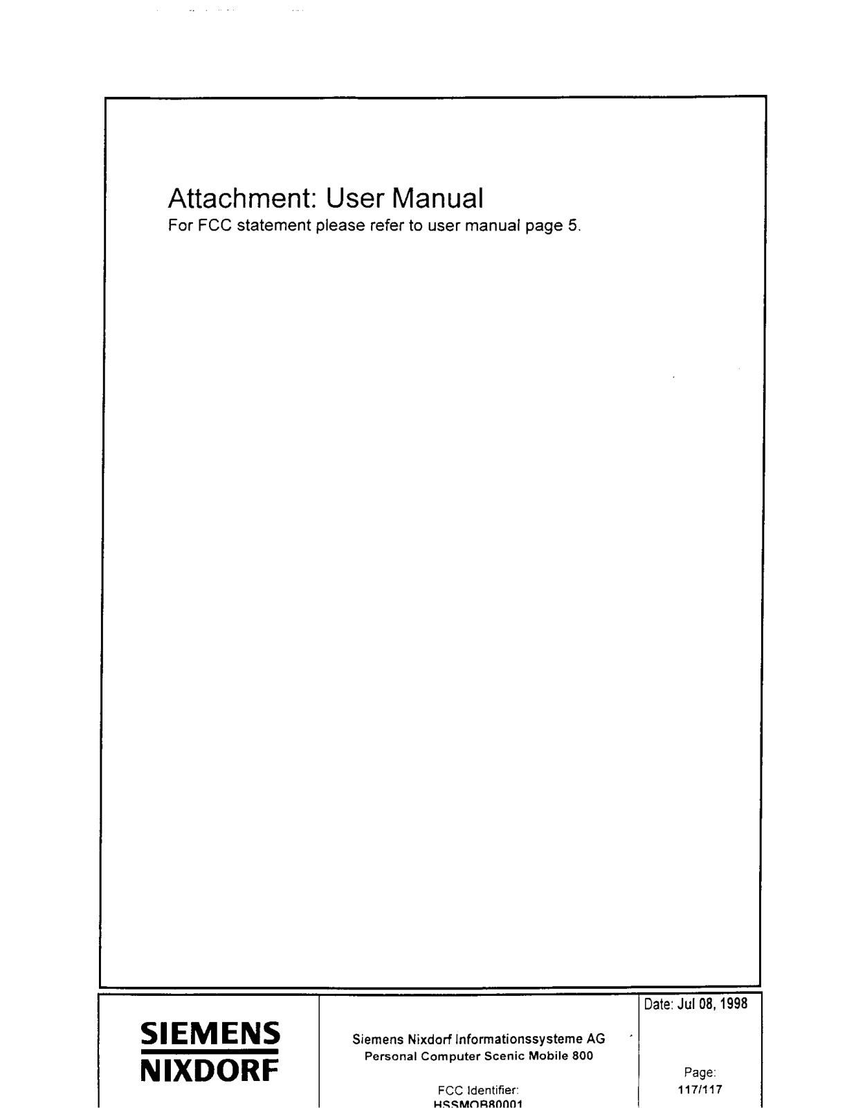 Fujitsu Technology Solutions MOB80001 User Manual