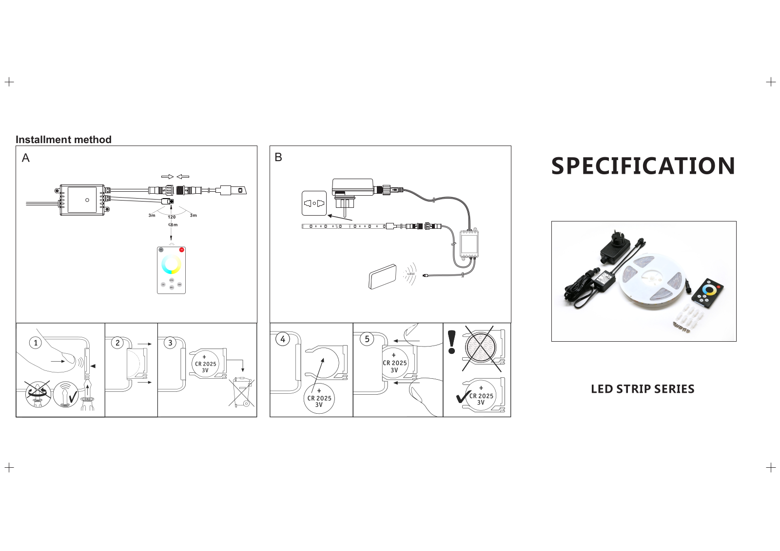 Polarlite LED strip series Specification - ManualMachine.com