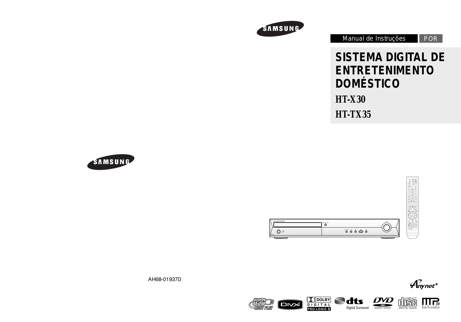 Samsung HT-TX35, HT-TX35R User Manual