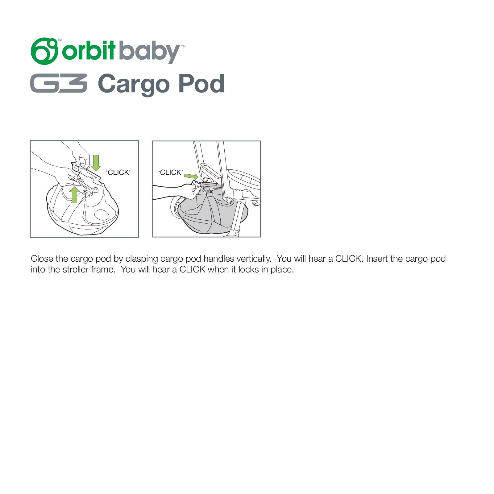 Orbit Baby Cargo Pod User Manual