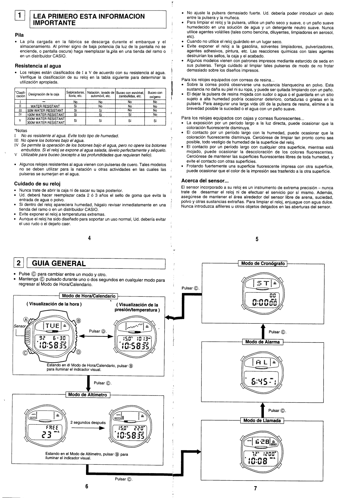 Casio QW-950 User Manual