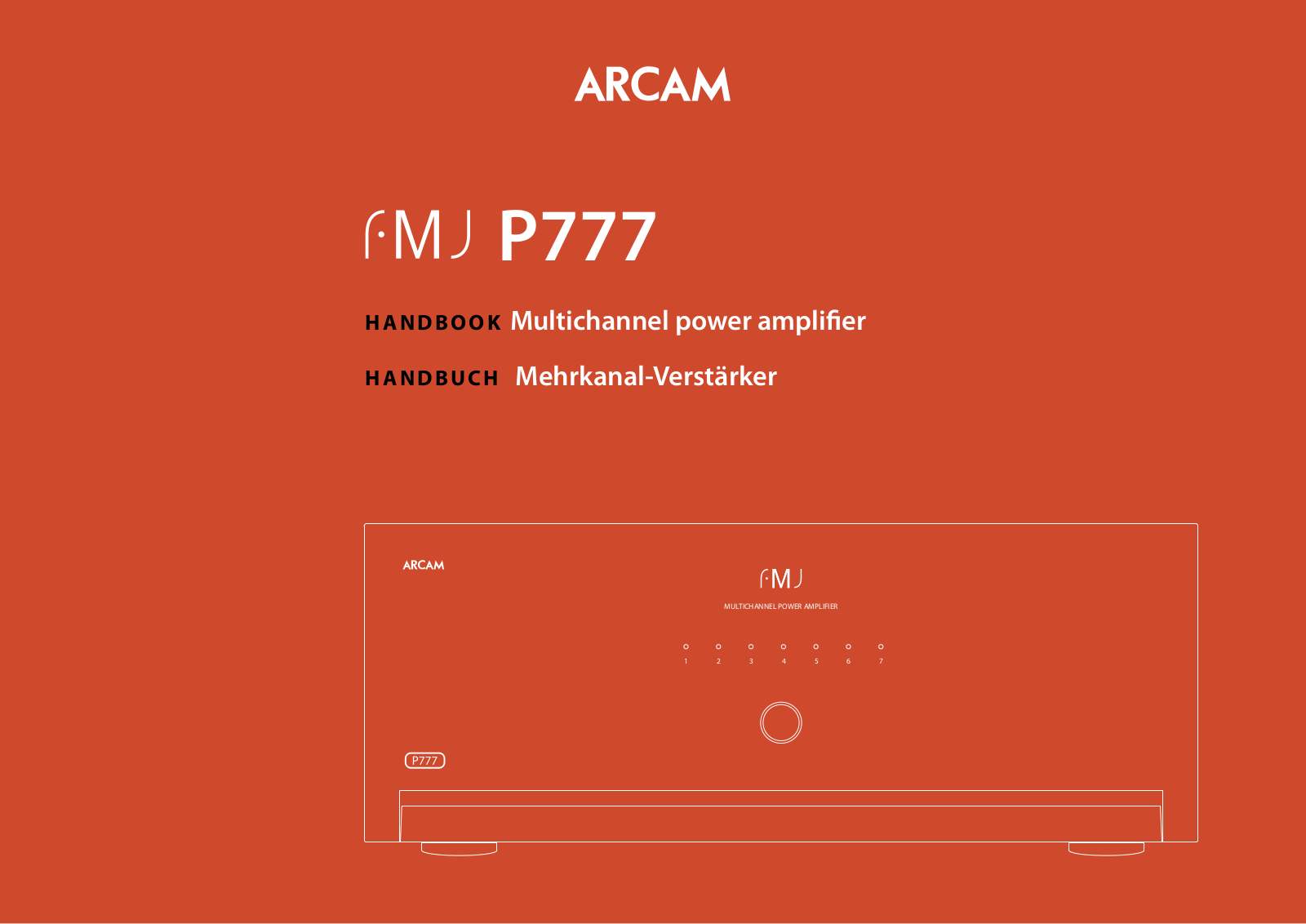 Arcam FMJ P777 User Manual