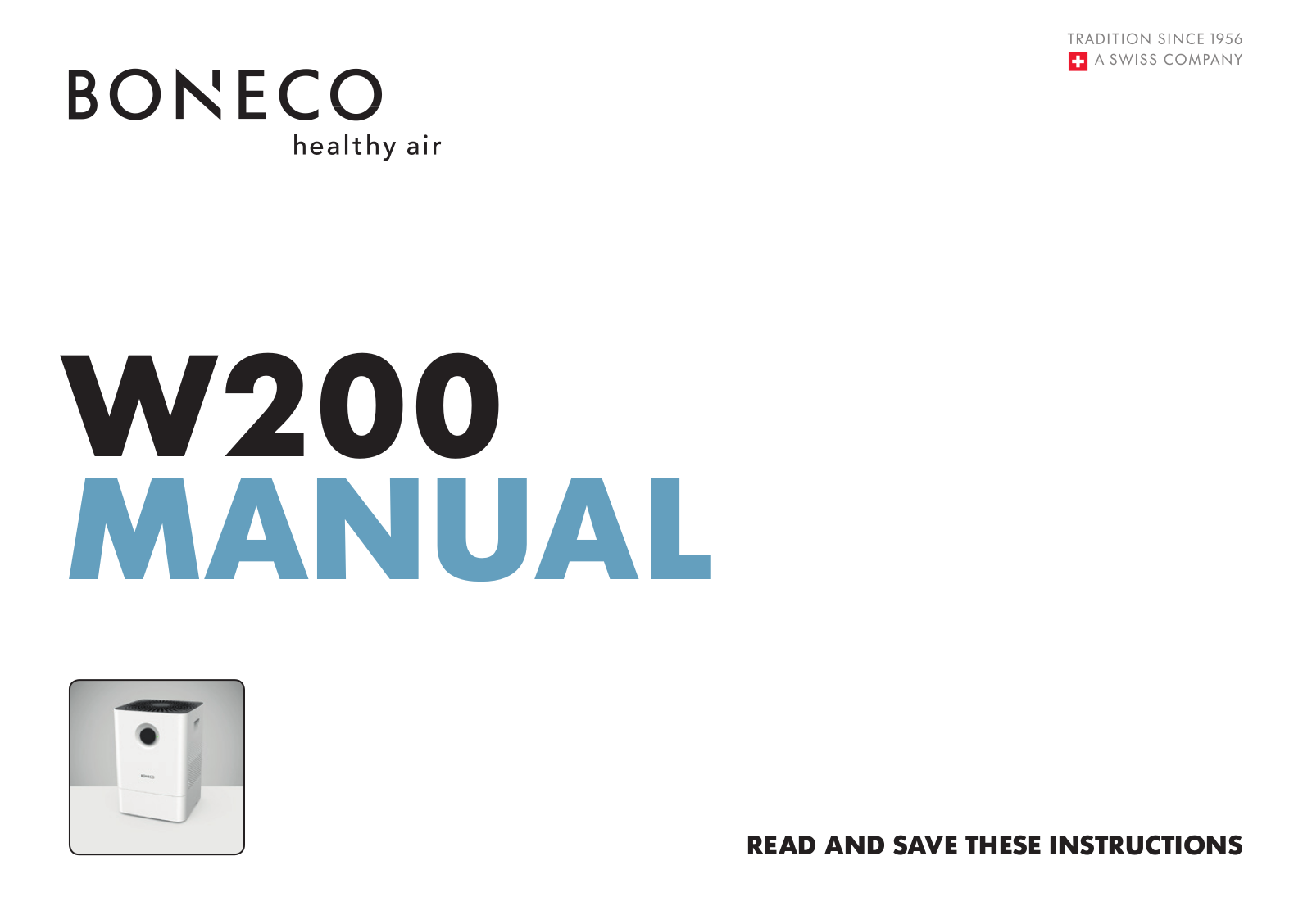 Boneco W200 User Manual