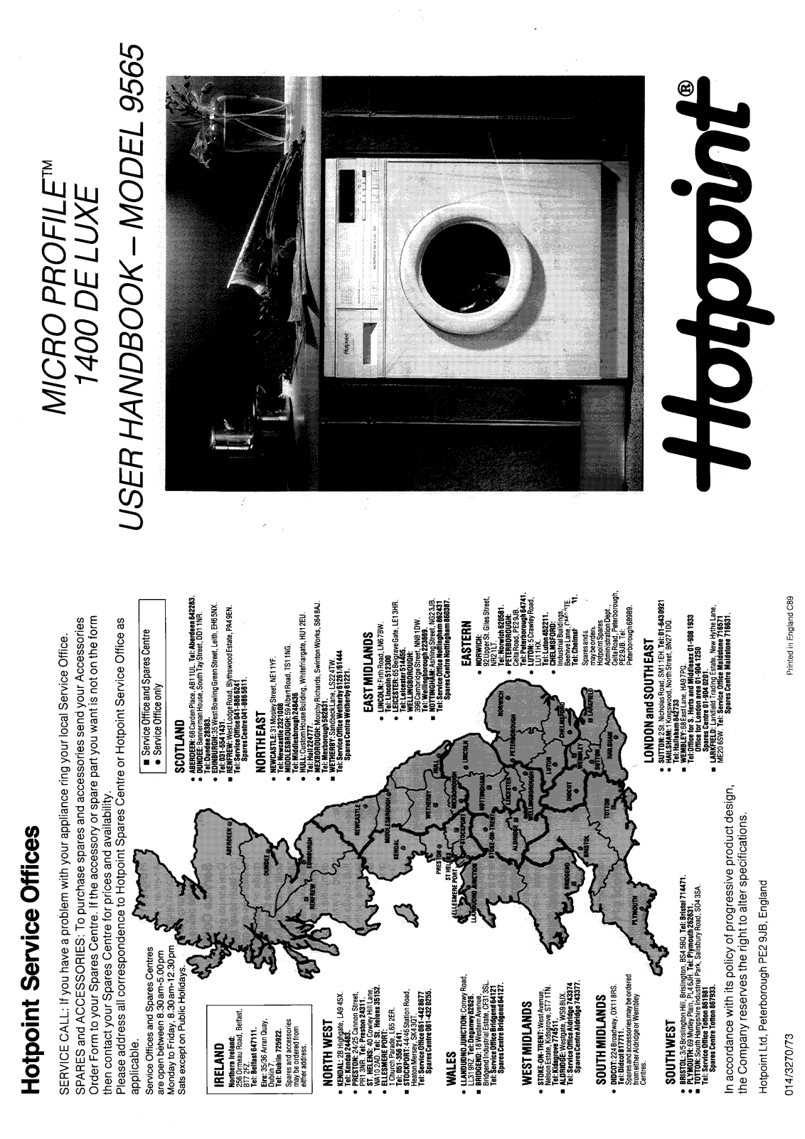 Hotpoint-Ariston HB9565 User Manual