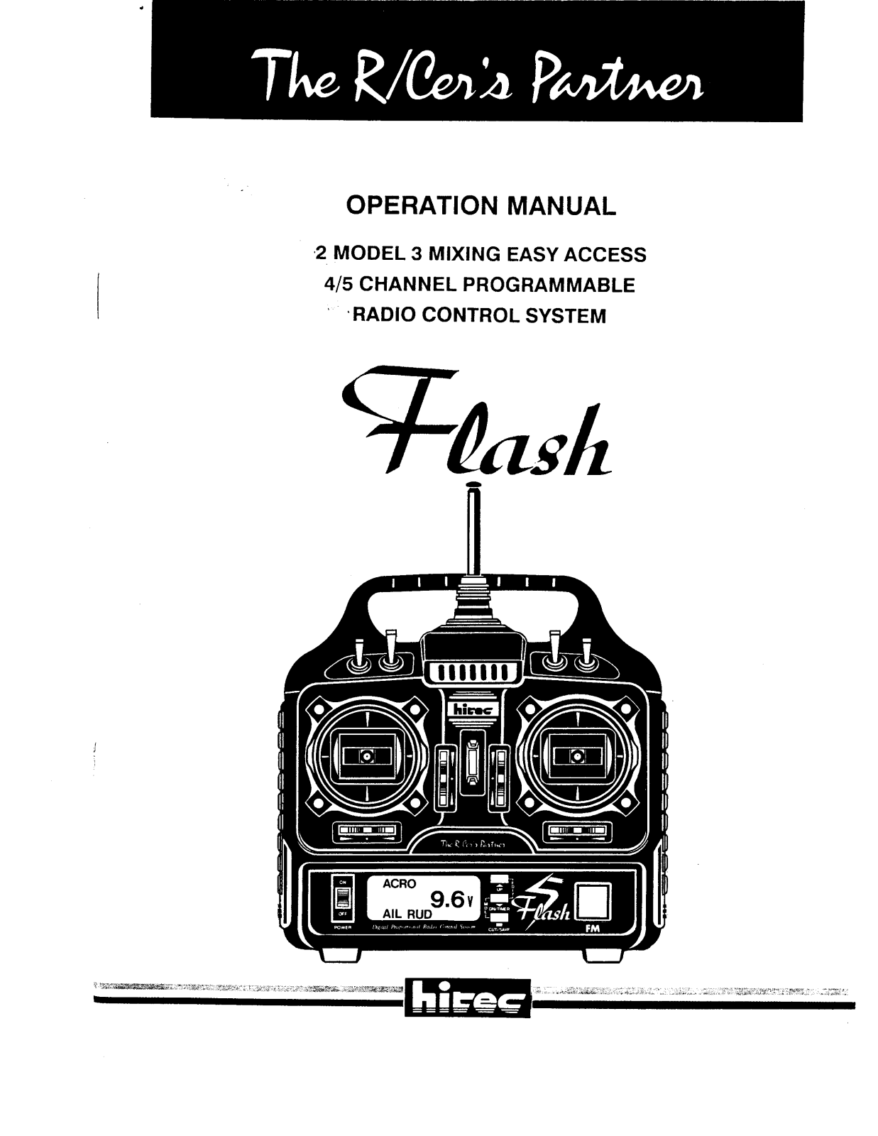 Hitec FLASH 5 User Manual