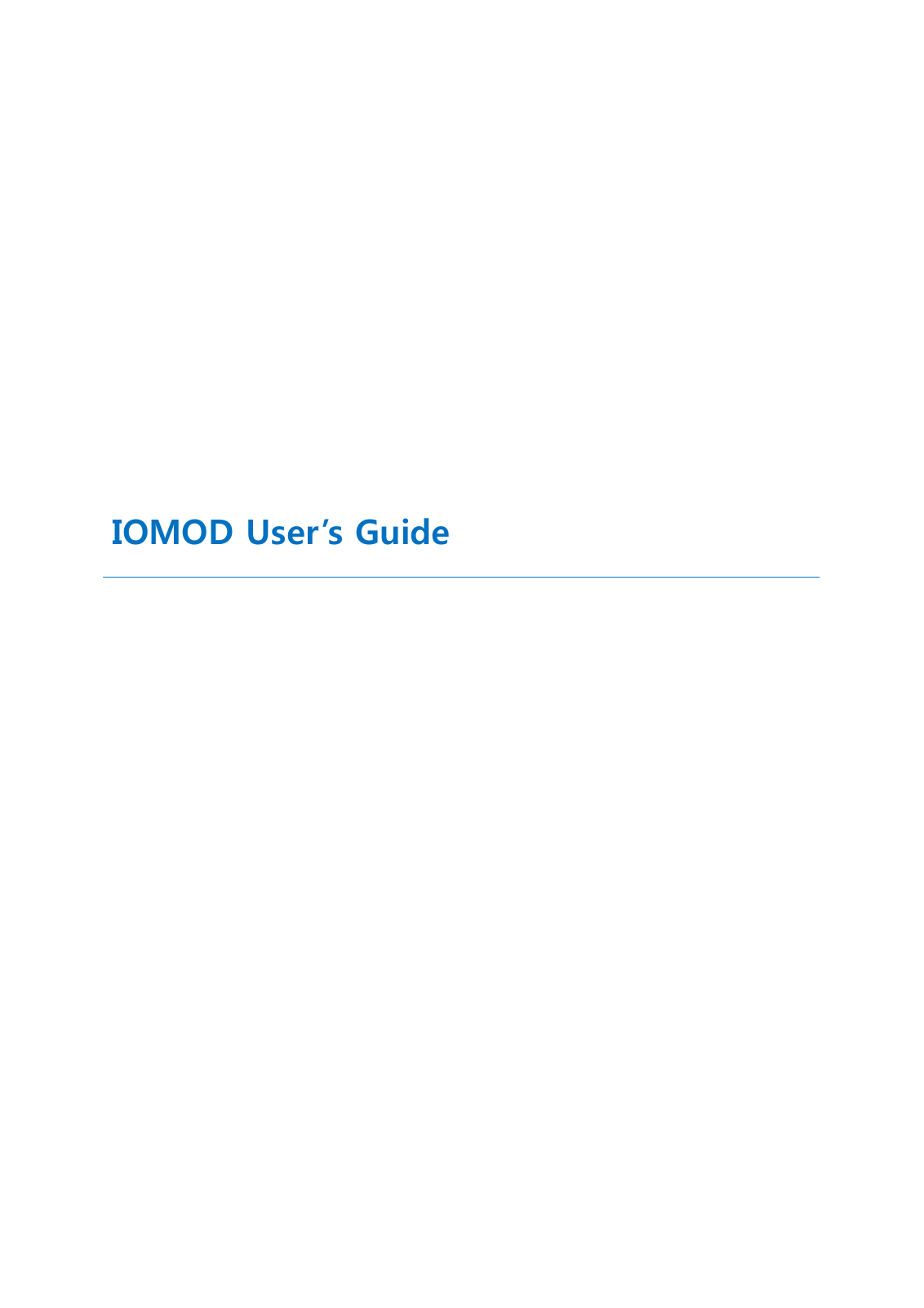 Speco IOMOD User Manual