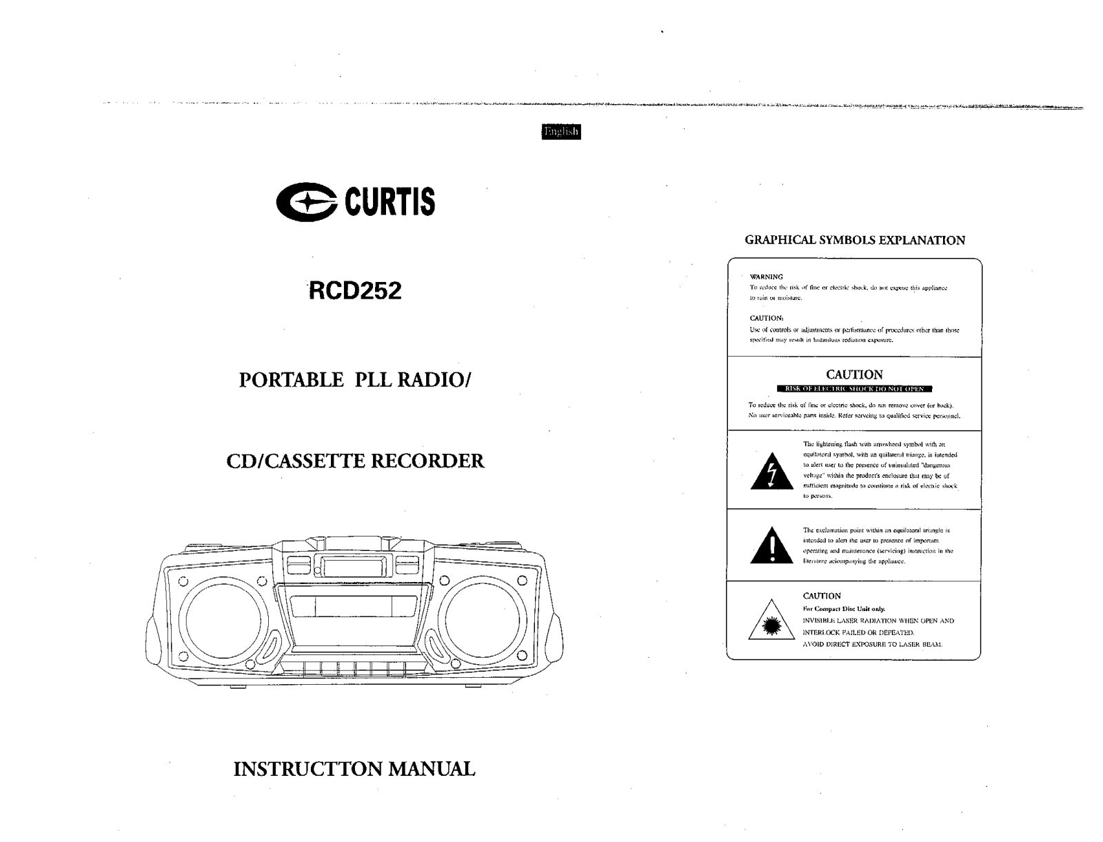 CURTIS RCD252 User Manual