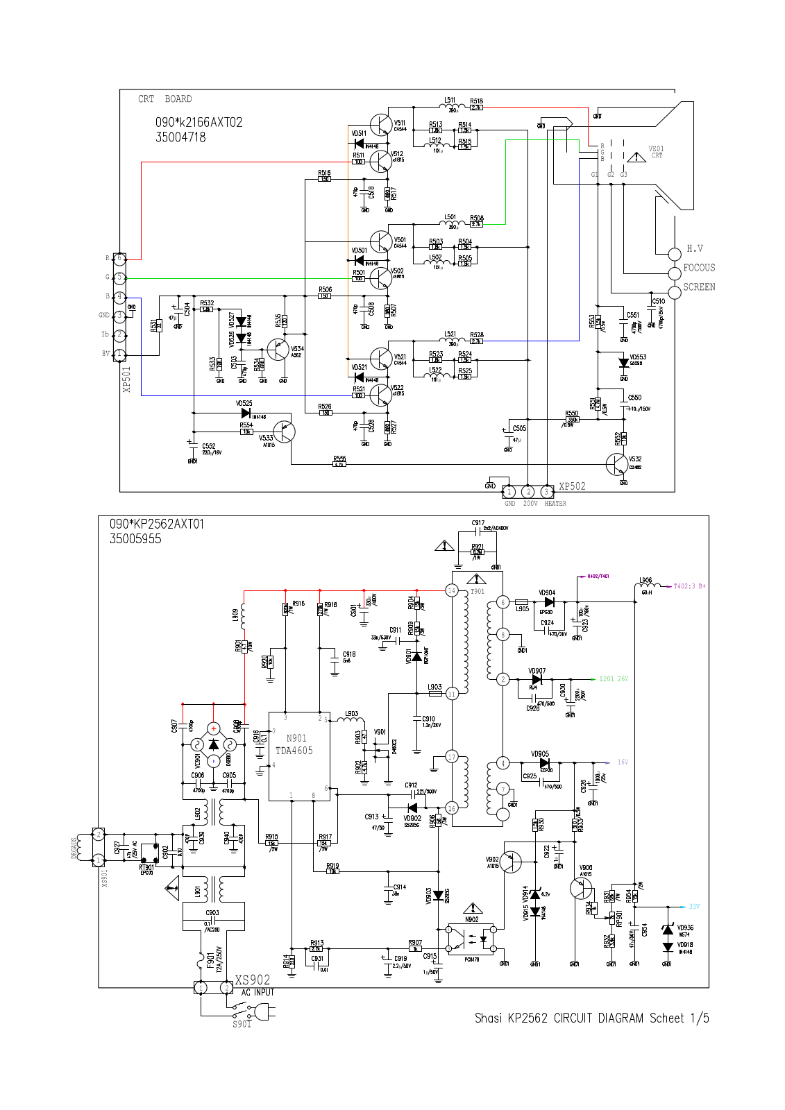 KONKA KP2562 Schematic