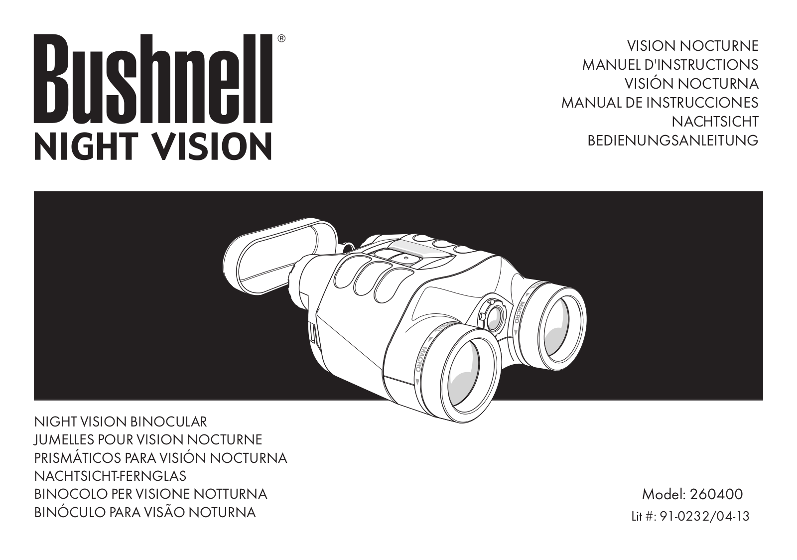 Bushnell 26-0400 User Manual