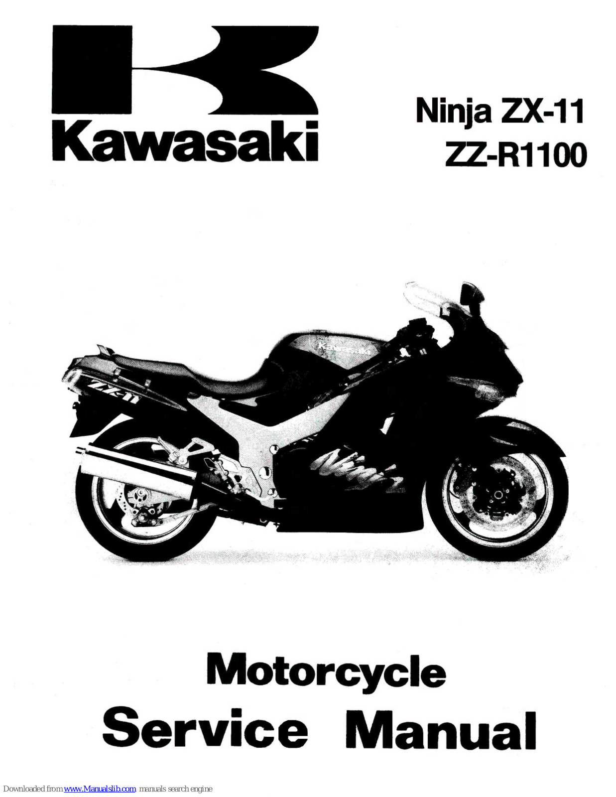 Kawasaki zz-r1100, ninja zx-11 Service Manual