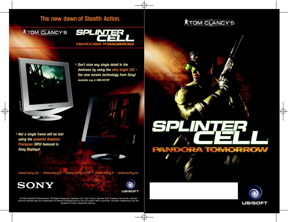 Games PC SPLINTER CELL-PANDORA TOMORROW User Manual