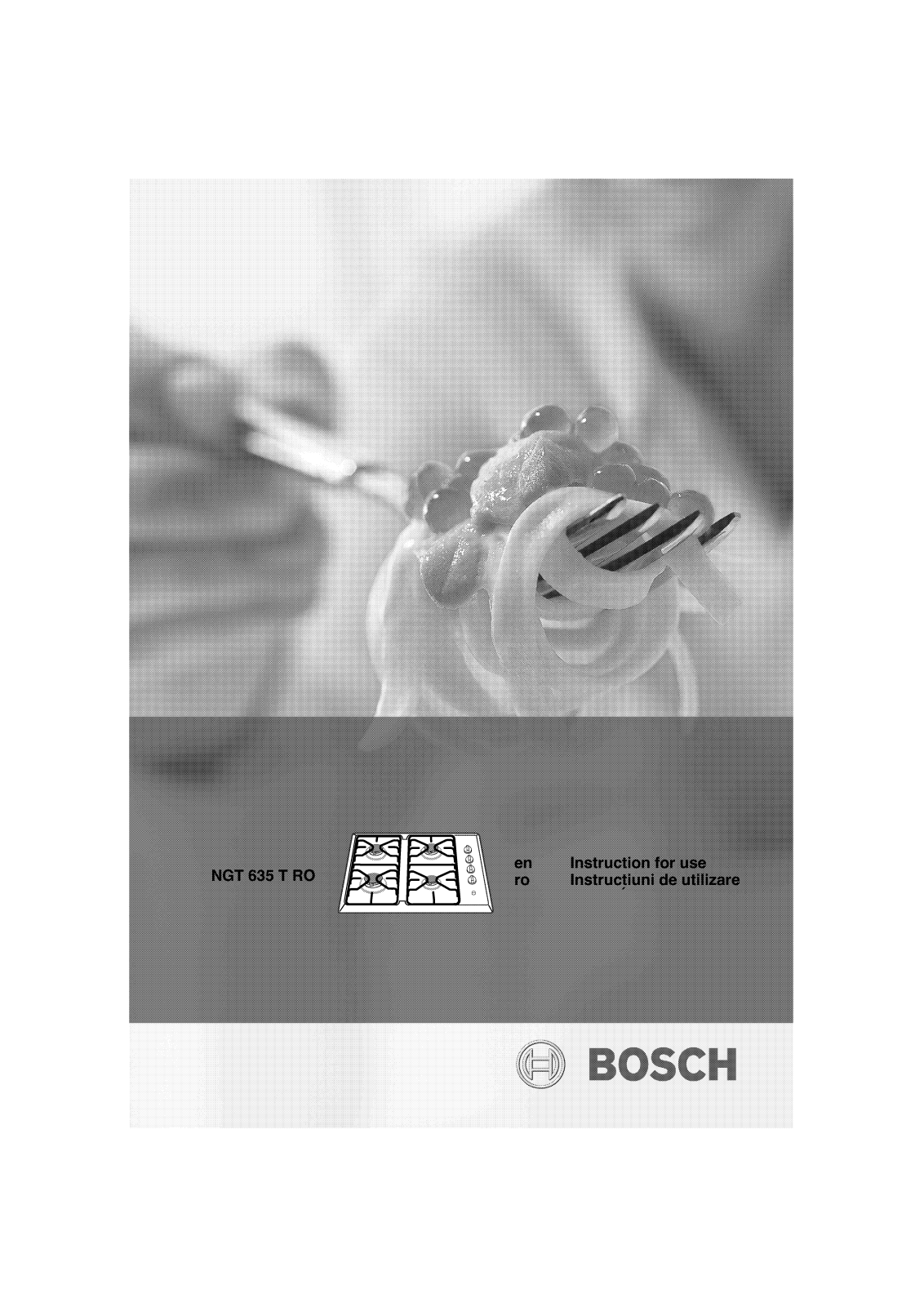 Bosch NGT635TRO Manual