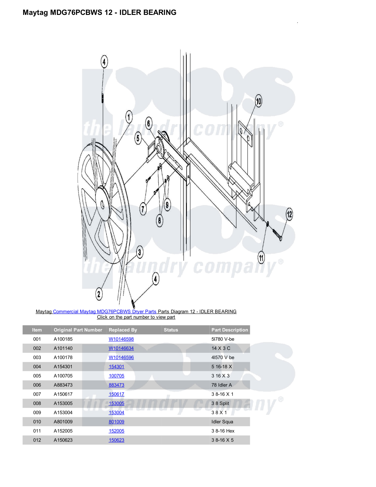 Maytag MDG76PCBWS Parts Diagram