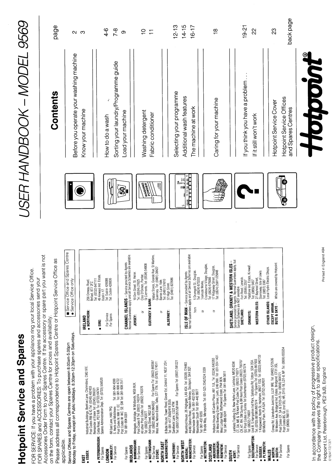 Hotpoint-Ariston HB9569 User Manual