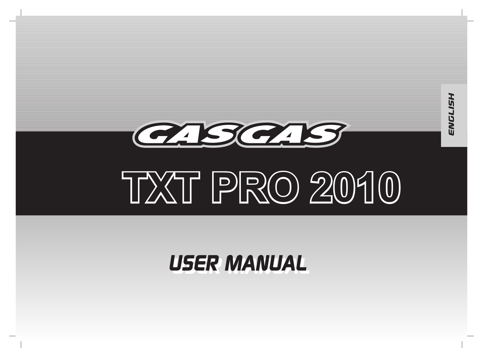 GasGas TXT Pro 2010 Owner's manual