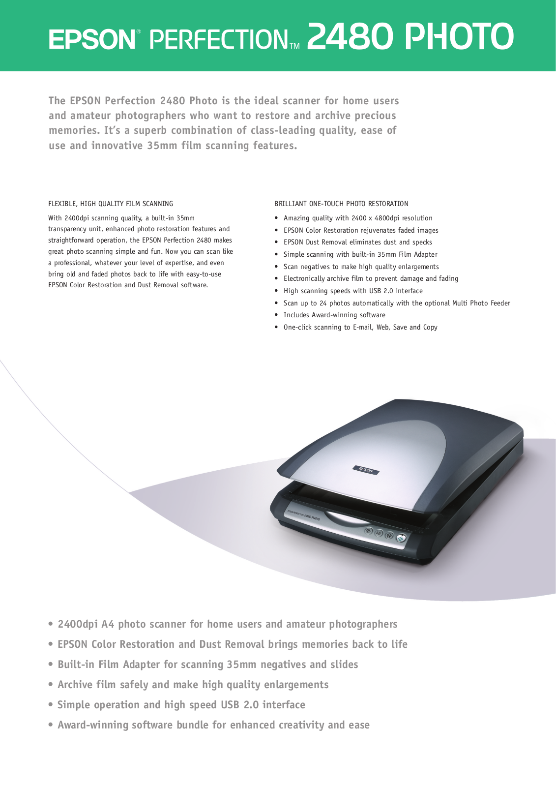 Epson PERFECTION 2480 BROCHURE