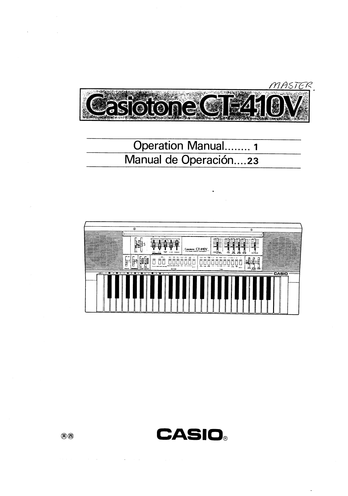 Casio CT-410V User Manual