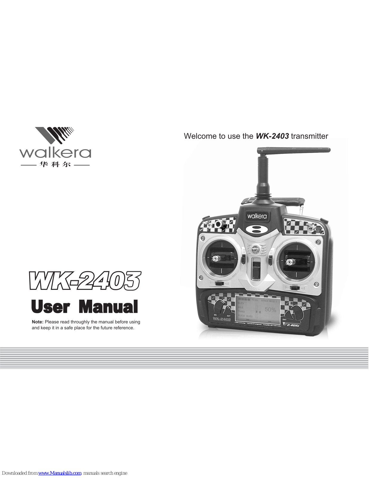 Walkera WK-2403 User Manual