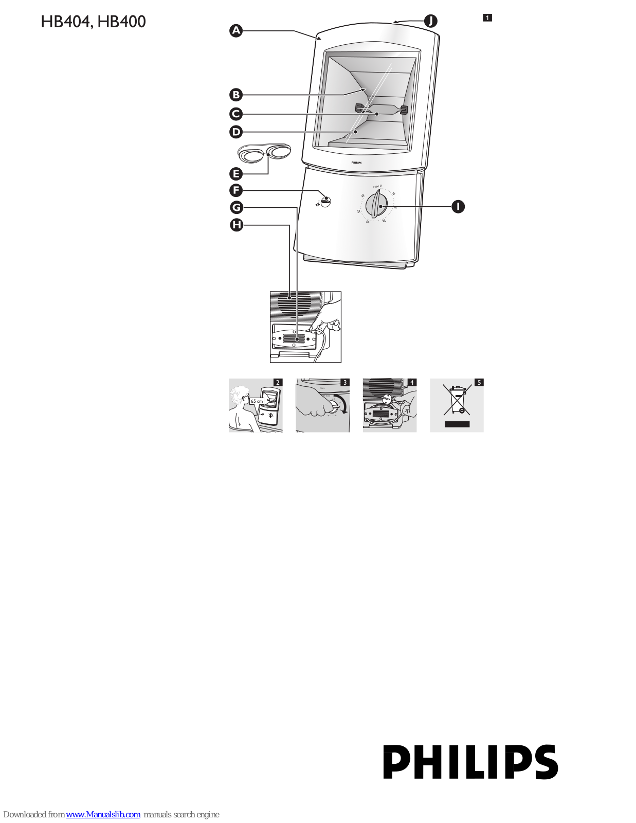 Philips HB404/02, HB404/01, HB404, HB400 User Manual