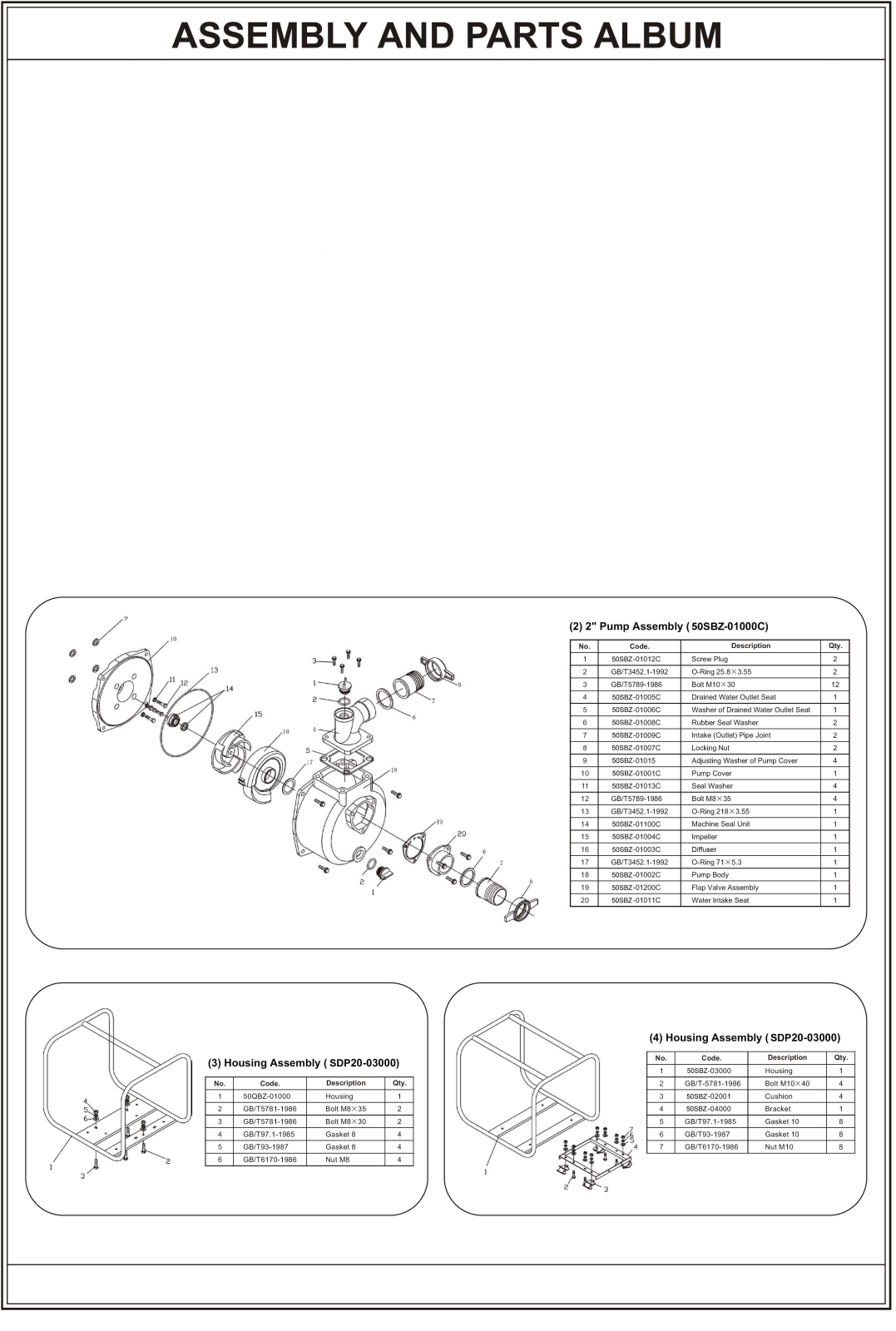 Champion DP50E Parts Catalog