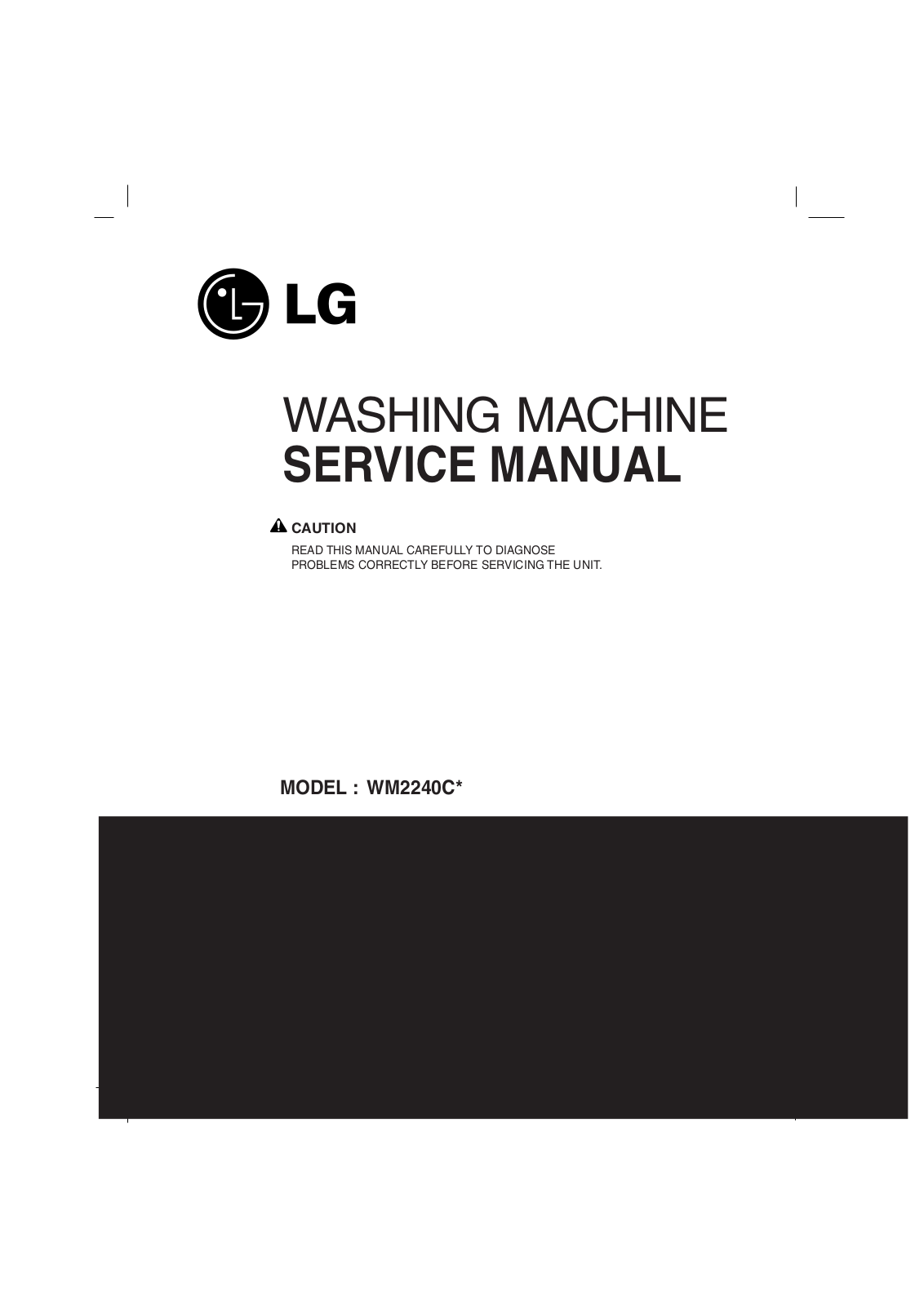 LG WM2240C Service Manual