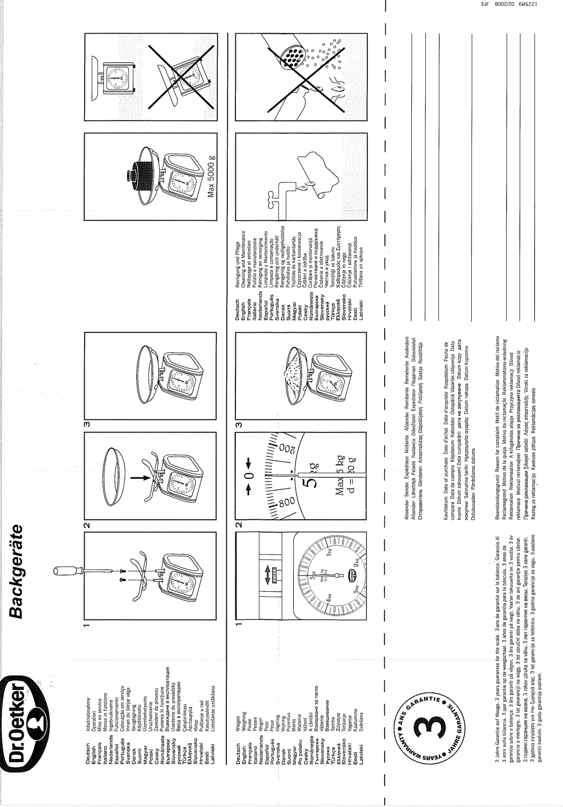 Dr. Oetker 2145 User Manual