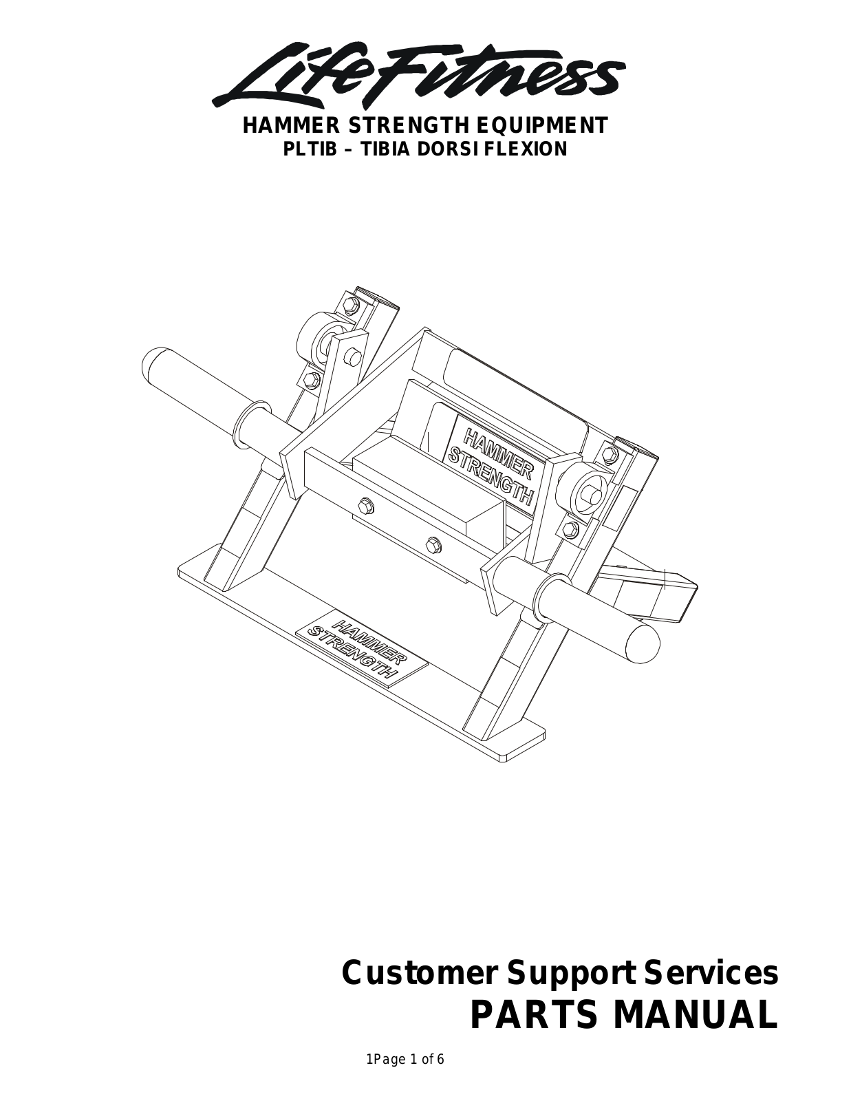 Life Fitness PLTIB User manual