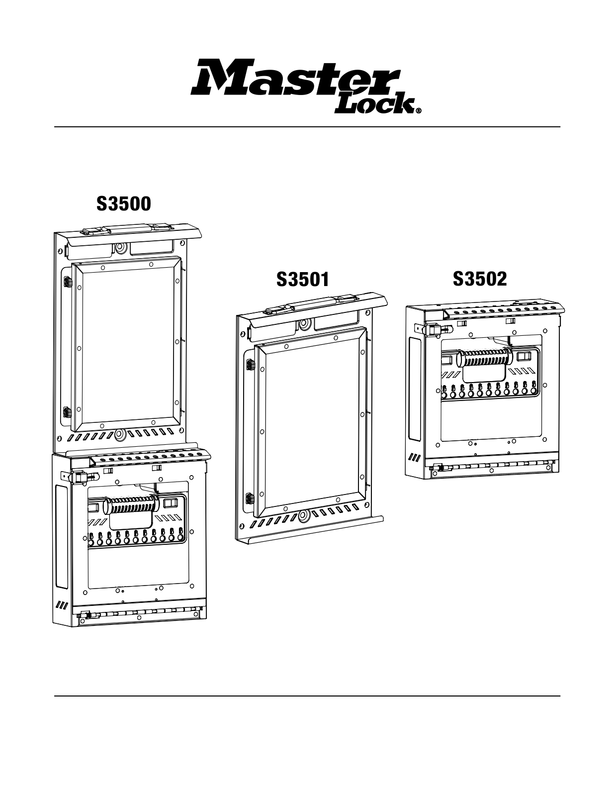 Master Lock S3501 User Manual