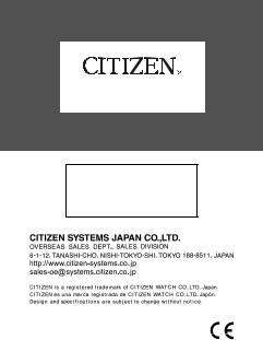 Citizen SLD-7706, SLD-7708 User Manual
